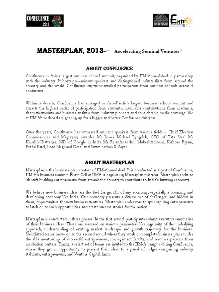 Masterplan 2013: IIM-A Business Contest | PDF | Strategic Management ...