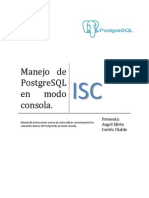Manual Consola Postgresql