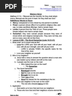 Download Bible Study Handout The Good Samaritan by Abraham Walkthewok SN217058 doc pdf