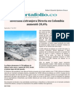Inversión Extranjera Directa en Colombia PDF