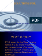 Rtls Solutions For: Abdul Rs Bukhari, DSC, PMP