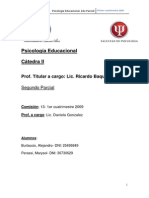 2 Parcial - Psicología Educacional