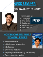 Business Leader: Indra Krishnamurthy Nooyi