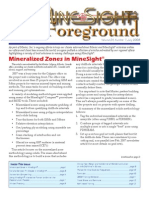 In The: Mineralized Zones in Minesight