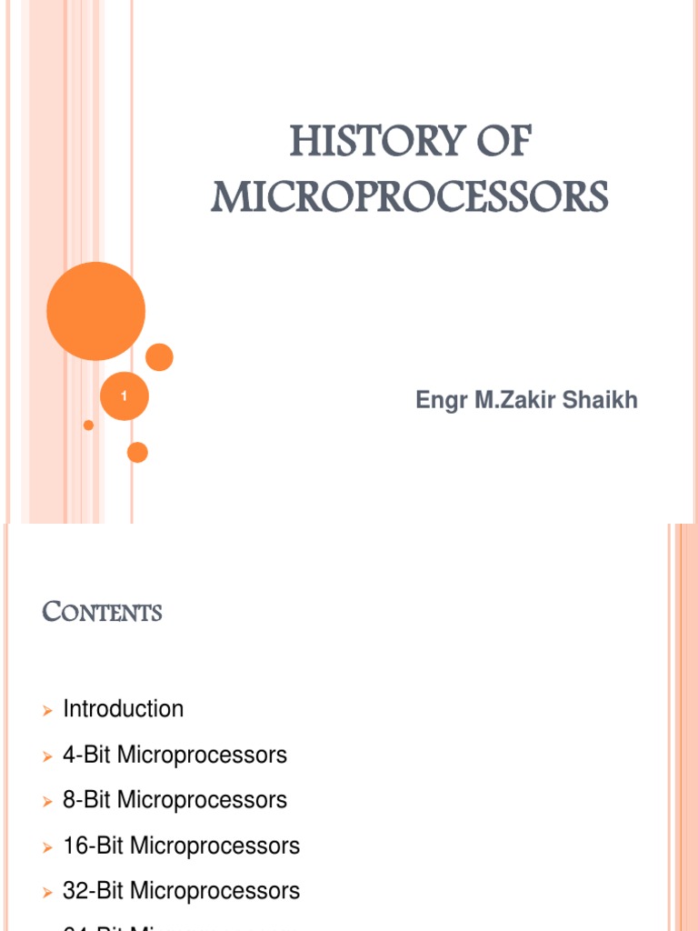 historyofmicroprocessors Microprocessor Electronics