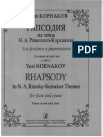 Jury Kornakov: Rapsody on themes of Rimsky-Korsakov for flute and piano / Юрий Корнаков РАПСОДИЯ НА ТЕМЫ Н.А.РИМСКОГО-КОРСАКОВА