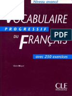 Vocabulaire Progressif Du Francais Avance LIVRE CORRIGES