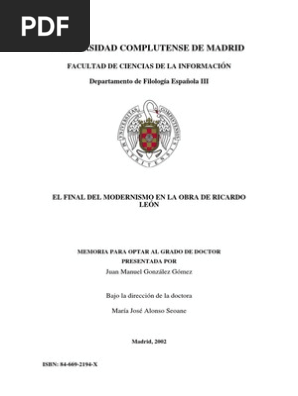 Ricardo Leónpdf España Poesía - 