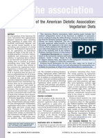 Position of the American Dietetic Association - Vegetarian Diets