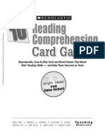 10 Reading Comprehension Card Games G3-5