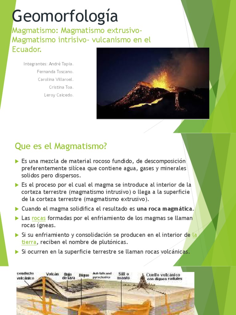 Magmatismo y Vulcanismo | PDF | Roca ígnea | Magma