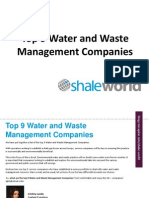Top 9 Water and Waste Management Companies for Shale Development