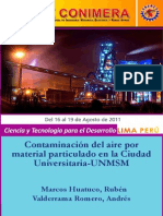 Contaminación Del Aire Por Material Particulado en La Ciudad Universitaria PDF