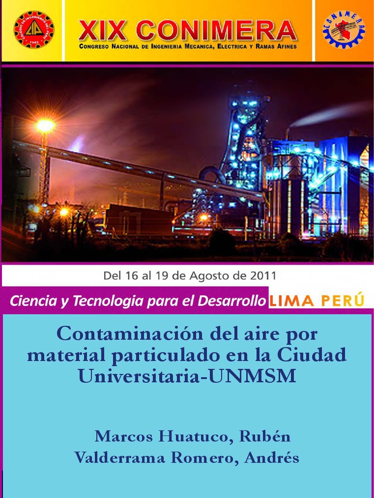 Contaminación Del Aire Por Material Particulado en La Ciudad ...