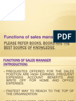Functions of Sales Manager: Please Refer Books, Books Are The Best Source of Knowledge