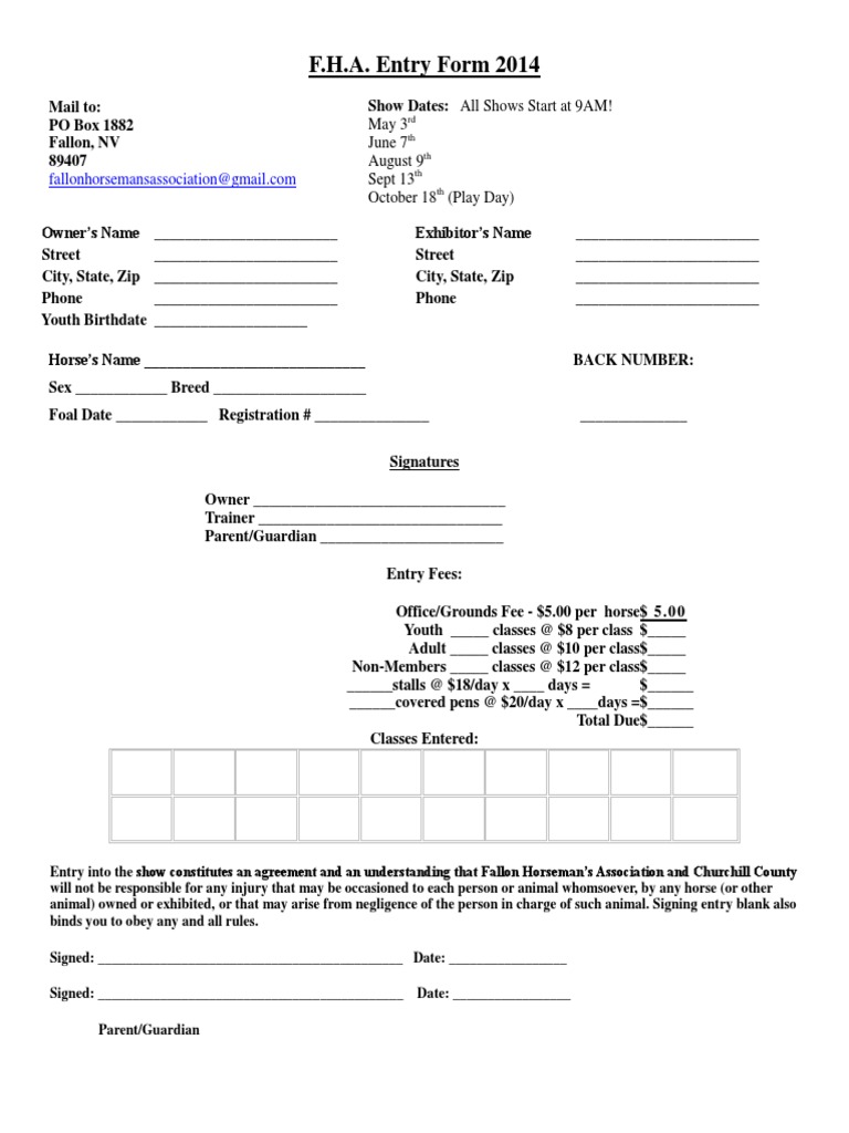 Fha Entry 2014 | PDF | Sports & Recreation | Language Arts & Discipline