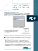 Creating Survey Periods and Printing The Survey Period Report
