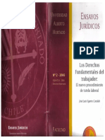 Los Derechos Fundamentales Del Trabajador - El Nuevo Procedimiento de Tutela Laboral - Jose Luis Ugarte PDF