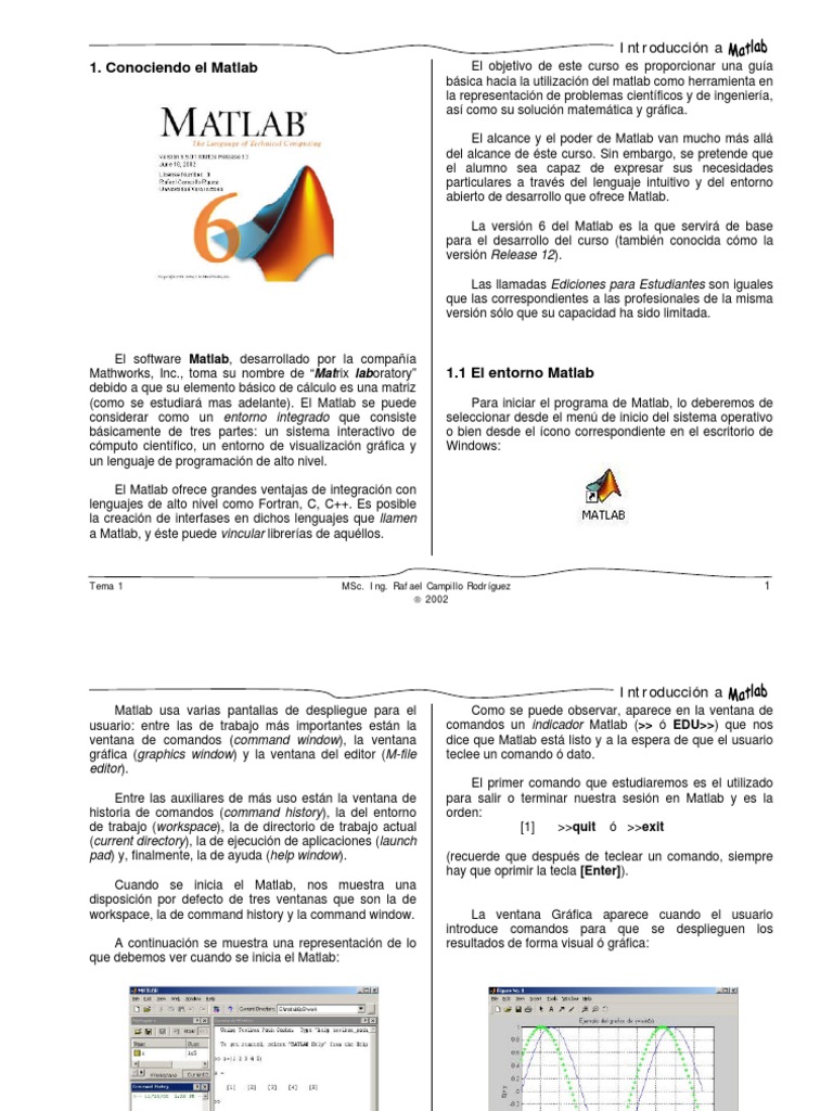Matlab Tema1 | PDF | Matlab | Áreas de informática