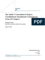 Article v Convention Constutional Amendments R42589