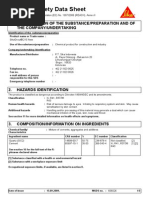 SikaGrout 215 New - MSDS