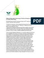 Effect of Citric Acid On Browning of Fresh-Cut Potatoes and On Texture After Frying