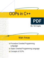 Oops in C++: Ms. Niti Gupta