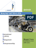 COMPANY PROFILE 2010 Bajaj Auto Limited Report