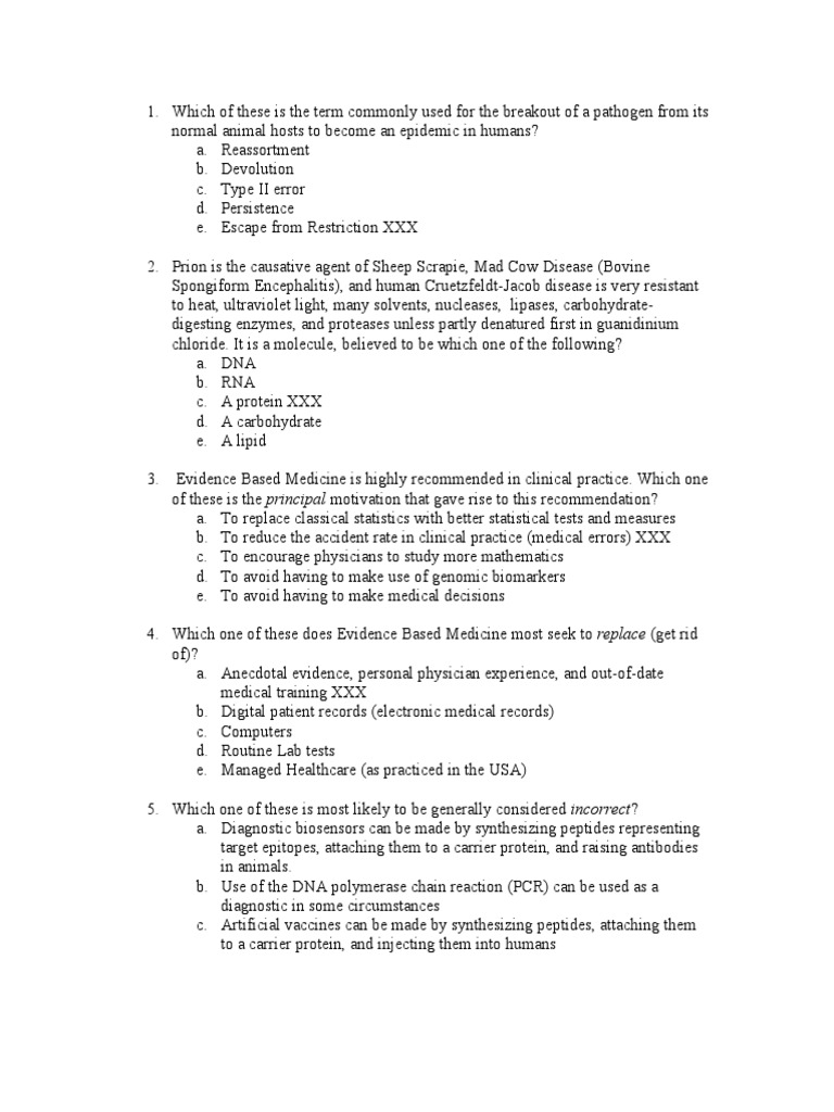 Epidemiology Practice Exam Answers Fall Infection Public Health