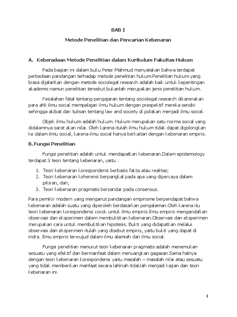 Intisari Buku Penelitian Hukum Peter Mahmud