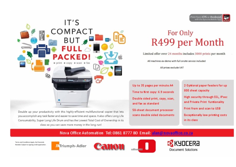 High-Speed Multifunction Printer Specs | PDF
