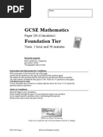 MrJacksonMaths Foundation Calculator Paper H