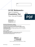 MrJacksonMaths Foundation Calcultaor Paper J