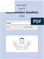 Ks1 Mathematics 2003 Level 2 Mathematics Booklet