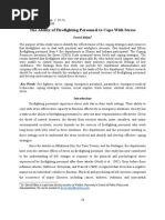 The Ability of Firefighting Personnel to Cope With Stress