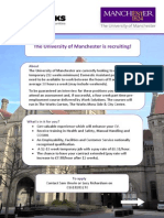 The University of Manchester Is Recruiting!: About
