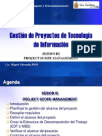 Sesion III - Project Scope Management