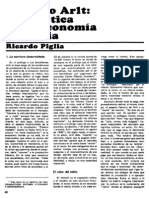 Roberto Arlt una critica de la economía