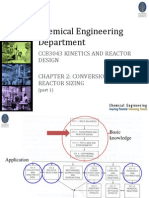 Conversion & Reactor Sizing