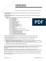 API 510 Effectivity Sheet