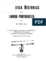 37598013 Gramatica Historica Da Lingua Portuguesa