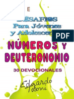 Desafios Para Jc3b3venes y Adolescentes Nc3bameros y Deuteronomio