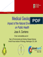 Medical Geology: Impact of The Natural Environment On Public Health