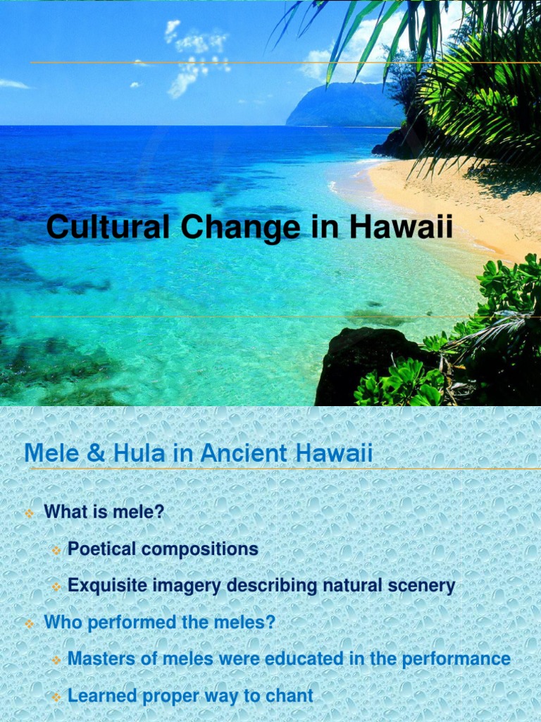Cultural Change in Hawaii | PDF