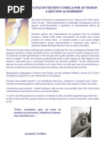 A Paz Do Mundo Comeca Sob as Telhas a Que Nos Acolhemos Leonardo Novellino