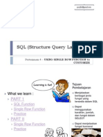 SQL 04 - Using Single Row Function To Customize