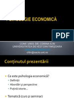 Ppt Curs 1 Psih Economica ILIN CORINA Introducere 2013