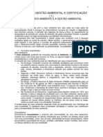 Sistemas de Gestão Ambiental e Certificação I