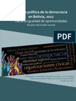Calidad Politica de La Democracia en Bolivia Resumen