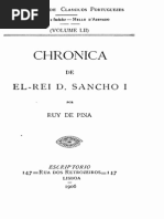 Crónica de el-rei D. Sancho I, por Rui de Pina
